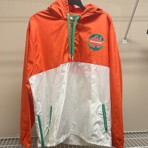 Nickelodeon Orange Quarter-zip Windbreaker